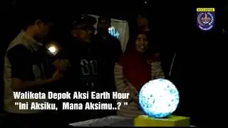 Selebrasi Earth Hour Oleh Walikota Depok