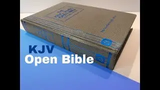 Unboxing a KJV Open Bible Expanded Edition New Old Stock
