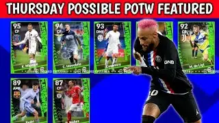 THURSDAY POSSIBLE POTW FEATURED PLAYERS MAX RATING | PES 2021 MOBILE
