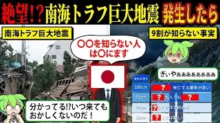 【警告】もういつ来てもおかしくない！？南海トラフ巨大地震が起きたら【ずんだもん＆ゆっくり解説】