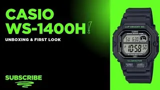 Casio Youth-Digital Unisex WS-1400H #unboxing📦 #first impression 👍 #casiowatch🧭