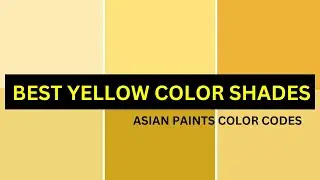 Best yellow color in asian paints ! Asian paints Yellow color code /yellow color