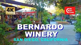 Bernardo Winery Walking Tour | November 2022 | Ambient Sound | San Diego | California [4K]