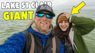 Her BIGGEST Freshwater Fish EVER Lake St Clair | Fishing with Becca