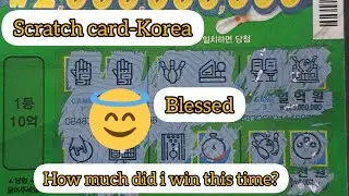 Trying different scratch card- Korea