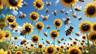 Seven Little Bees Spell B-U-Z-Z | Spelling Song for Kids | Educational Nursery Rhyme