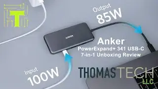 Обзор распаковки концентратора Anker PowerExpand+ USB C Hub 341 7-в-1 с мощностью 100 Вт (максимальная выходная мощность 85 Вт)