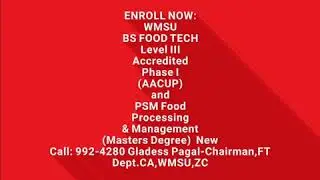 Bs food Tech and PSM Food Processing & Mgt