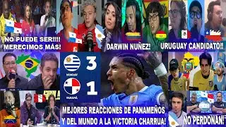 PRENSA E HINCHAS PANAMEÑOS Y DEL MUNDO REACCIONAN AL URUGUAY 3-1 PANAMÁ - DEBUT DE LA GARRA CHARRUA