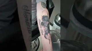 Skull and Smoke tattoo by Sully @tattoosbysully on FB and insta