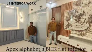@jsinteriorwork8411  3BHK flat interior in Apex alphabet! Budget interior(8376921765,9654870381)