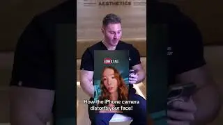 How the iPhone camera distorts your face! 😳📸