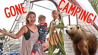 CAMPING ALONE WITH KIDS!