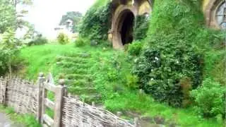 Walking through Hobbiton