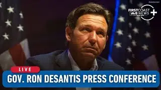 Live | Governor Ron DeSantis holds a press conference in Fernandina Beach