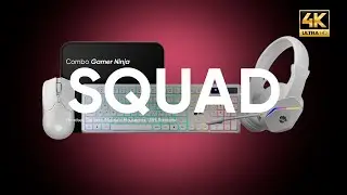 Unboxing the Ninja Squad 4-in-1 Gamer Combo: RGB keyboard, mouse, headset, and mousepad.