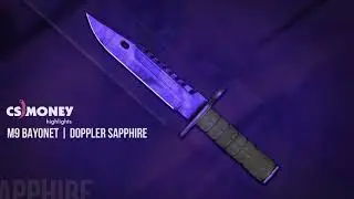 CS:GO | M9 Bayonet - Doppler Sapphire