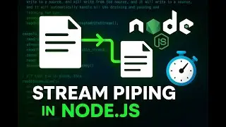 28. How to use the pipe in Nodejs Streams - Efficient File Copy & Backpressure Explained