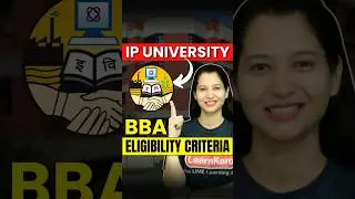 IP University BBA Eligibility Criteria 🤩🔥 #shorts