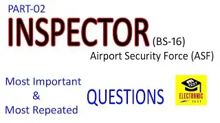 Inspector ASF BS-16 ||Inspector Airport Security Force Solved Past Papers|| Part-02