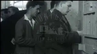 Factory Workers Receive Wages, 1950s - Film 99823