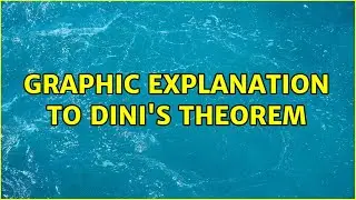 graphic explanation to Dini's theorem