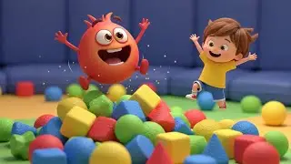 Fall Guys Wobbly Bean Flopped Off the Slide 🤪 | Funny Toddler Song | Kids Rhymes