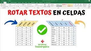 Como ROTAR TEXTOS EN CELDAS en Excel (F&aacute;cil y R&aacute;pido) - Personal&iacute;zalo a tu manera