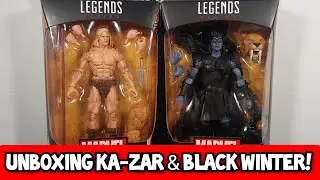 Unboxing Marvel Legends Ka-zar & Black Winter Thor from Zabu BAF Wave!