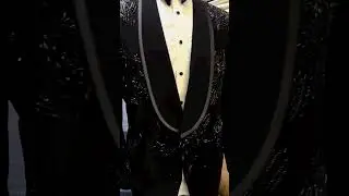 Designer Black Shiny Tuxedo suit #wedding #viral #trending #shortvideo #shorts