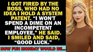 I Got Fired By A Clueless Boss Who Didn't Know I Hold A System Patent, How Fun Monday Would Be...