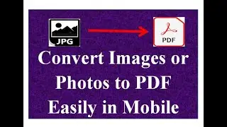 How to convert image into PDF in mobile|| Convert JPG to PDF in android|| Convert Photos to PDF||