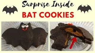 Cute Bat Surprise Inside Cookies for Halloween