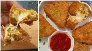 New Best Chicken Cheese Triangle Snacks Recipe | Healthy Chicken Potato Snacks | How to Make Snacks 