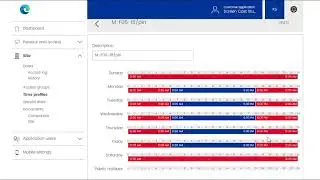 Overview and parameterization in customer application