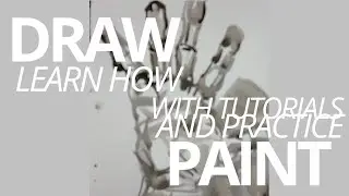 WATERCOLOR TUTORIAL PAINTING A RHINO A MAN A HAND