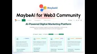 MaybeAI for Web3 Community Management | Automate Telegram in 30 Seconds