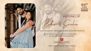 Jobin weds Sneha - WEDDING CEREMONY | St. Stephen's Orthodox  Cathedral, Kudassanad | LIVE.
