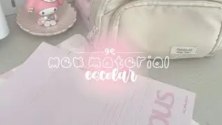 Meu material escolar 2025 🎀