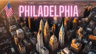 Philadelphia City USA Drone Footage 2025 - Downtown, Landmarks & Neighborhoods |Travel Video