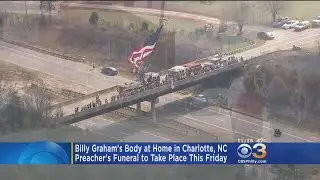 Billy Graham's Body Arrives In His Home Town In North Carolina