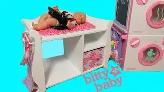 AMERICAN GIRL BITTY BABY CHANGING TABLE UNBOXING + BITTY BABY BELLA!  BY Bitty Baby Channel