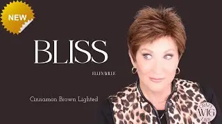 Ellen Wille BLISS wig review| NEW STYLE | CINNAMON BROWN LIGHTED | Crazy Wig Lady