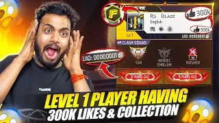 Level 1 Player Having FF Badge 🤯 & Everthing In Collection Versus - Garena Free Fire Max 