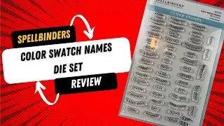 Spellbinders Color Swatch Stamp set Review