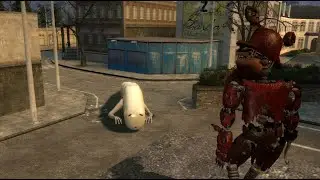 Bridge Worm vs Nightmare Foxy (Me) GMod