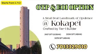 Best Investment Opportunity || Ultra Premium Apartments || 3.5&4BHK || Kokapet || Neopolis,Hyderabad
