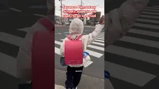 Japanese school kids on their way to school🇯🇵🏫#japaneseschool #japanlife #ytshorts