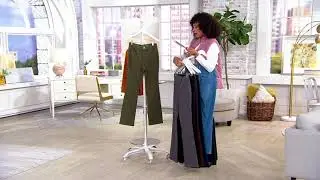 Belle by Kim Gravel Flexibelle 5-Pocket Boot Cut Jeans on QVC