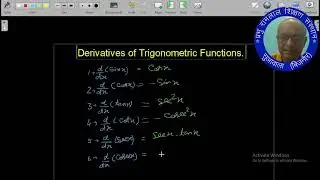 Math | Derivatives of Trigonometric Functions | Satyavir Guruji